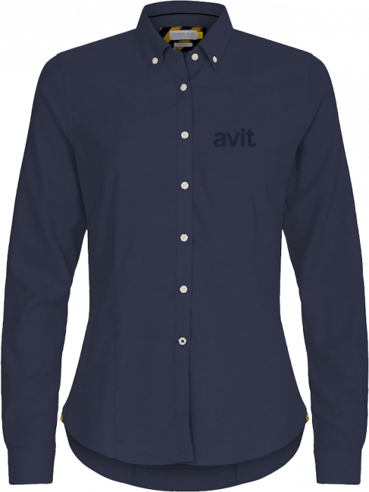 Harvest and Frost - Avit Oxford Shirt Women (Embroidered) - Granat