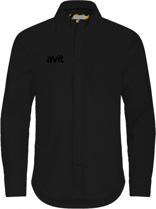 Harvest and Frost - Avit Oxford Shirt Regular Fit Men (Embroidered) - Nero