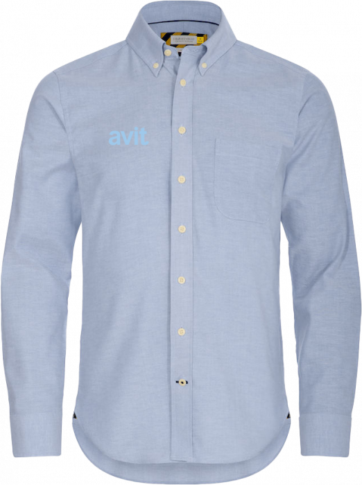 Harvest and Frost - Avit Oxford Shirt Slim Fit Men (Embroidered) - Sky Blue