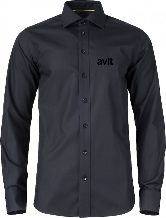 Harvest and Frost - Avit  Mens Shirt - Regular (Embroidered) - Noir