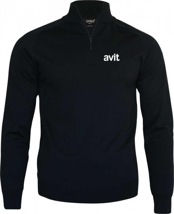 Nimbus CPH - Avit Men's Half-Zip (Embroidered) - Zwart